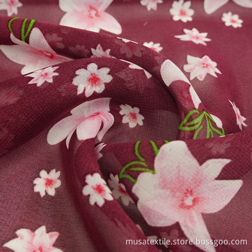 Best Quality 100D Digital Print Chiffon Fabric